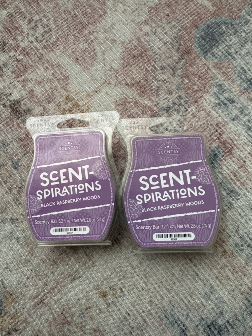 Scentsy Black Raspberry Woods Scent-Spirations Wax Bars - Purple